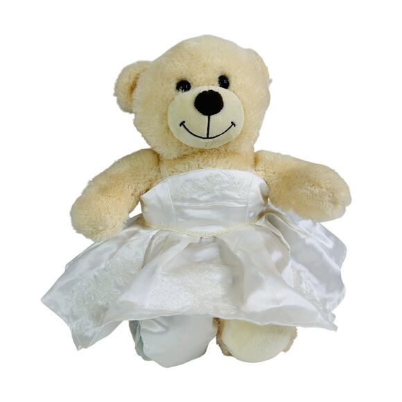 Build a Bear Wedding Bear 17" Stuffed Animal - Picture 1 of 8